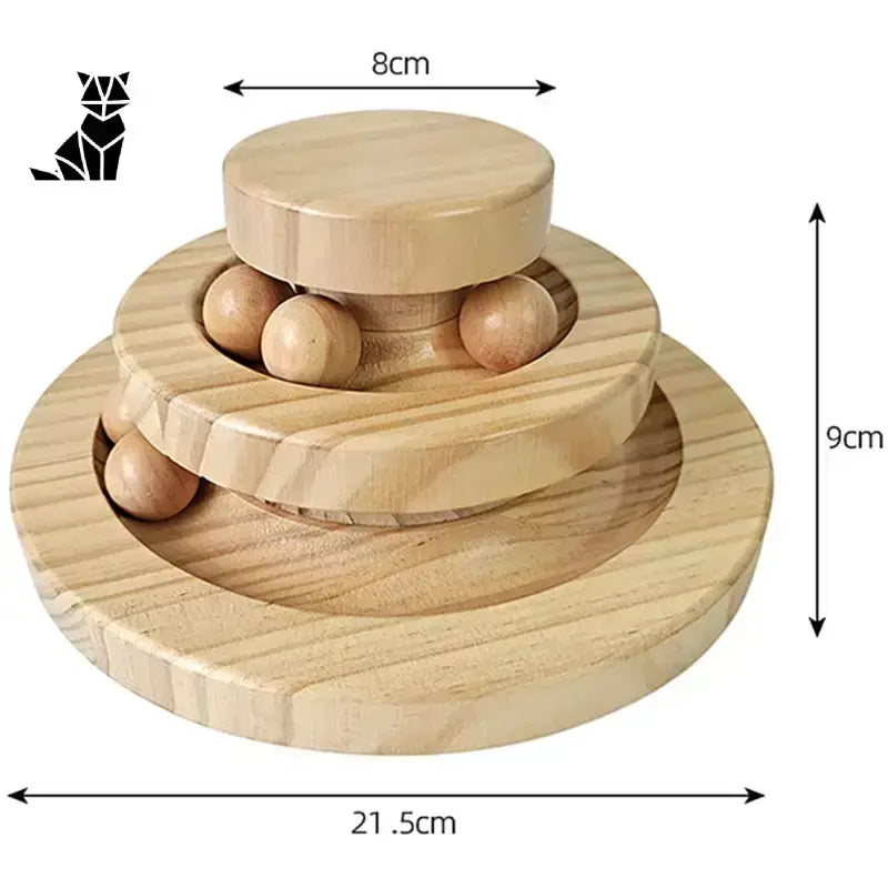 Jouet Interactif Parfait: Tour à Spirale En Bois Pour Chat