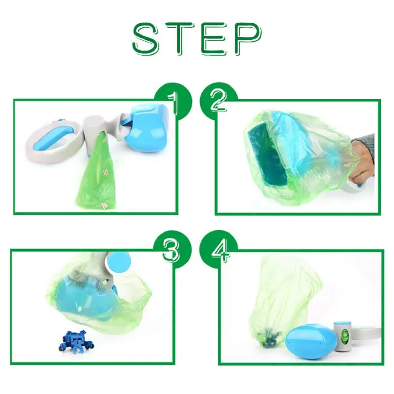 Guide pas à pas pour le nettoyage des dents à l’aide du sac ergonomique ramasse-crotte