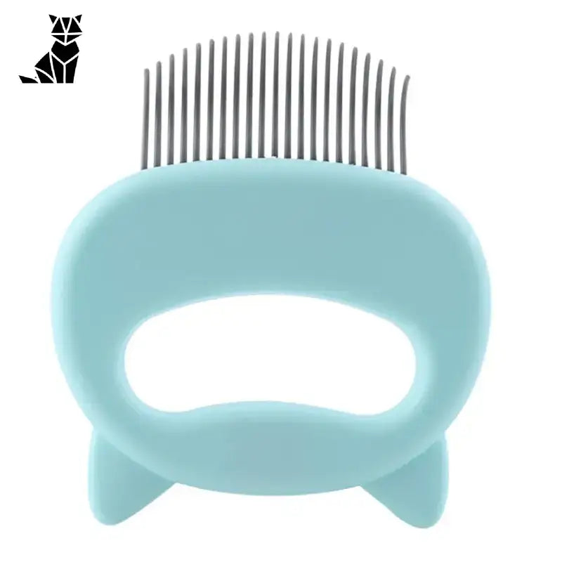 Brosse Pour Chats: Spécialement Conçue Pour Félins Difficiles Et Massage Délicat - Bleu Vert