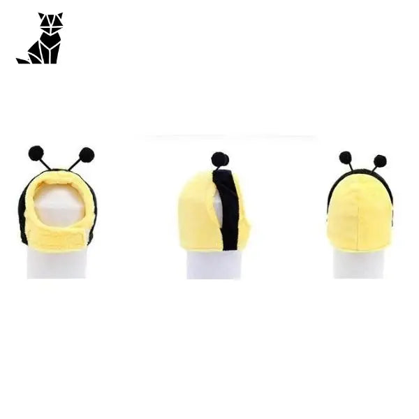 Chapeau de chat Maya L’Abeille : Design unique jaune avec oreilles noires - Confortable et élégant