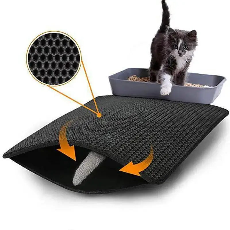 Dites Adieu à La Litière éparpillée Avec Le Tapis Easyclean™ Pour Chat!