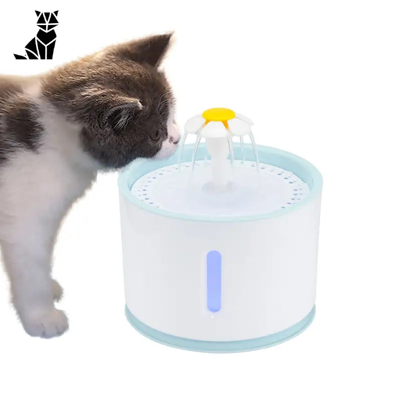 Chat buvant de l’acier inoxydable fontaine pour chats