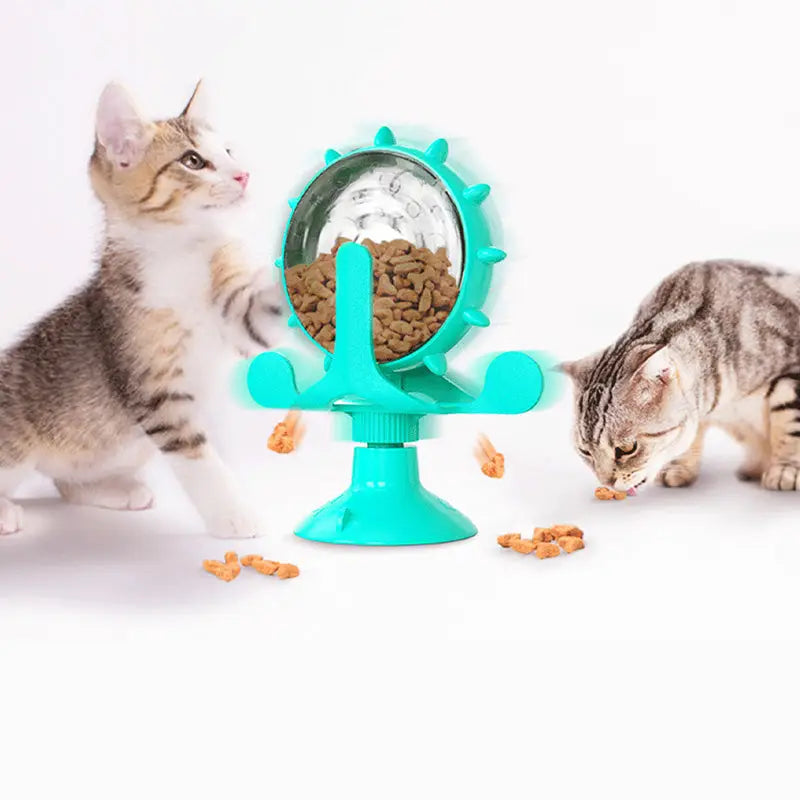 Distributeur de croquettes interactif pour chat