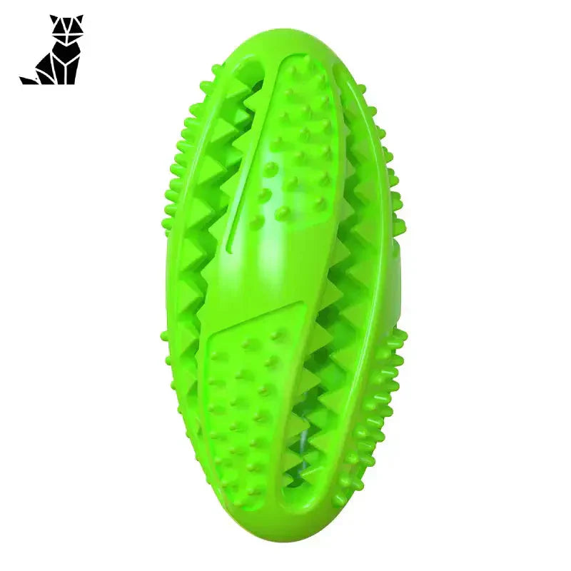 Jouet en plastique à pointes vertes brillantes pour jeu éducatif en caoutchouc naturel