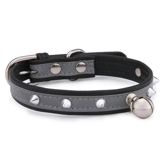 Collier en faux cuir pour chat