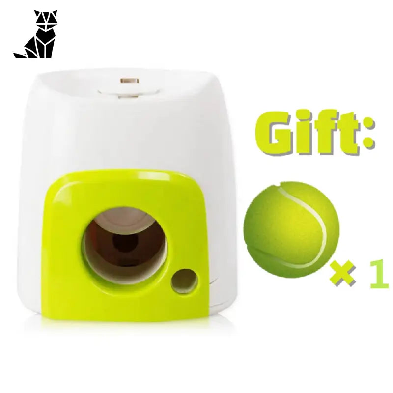 Jouet interactif distributeur de friandises - Jouet boule pour chat vert et blanc pour les animaux de compagnie joueurs