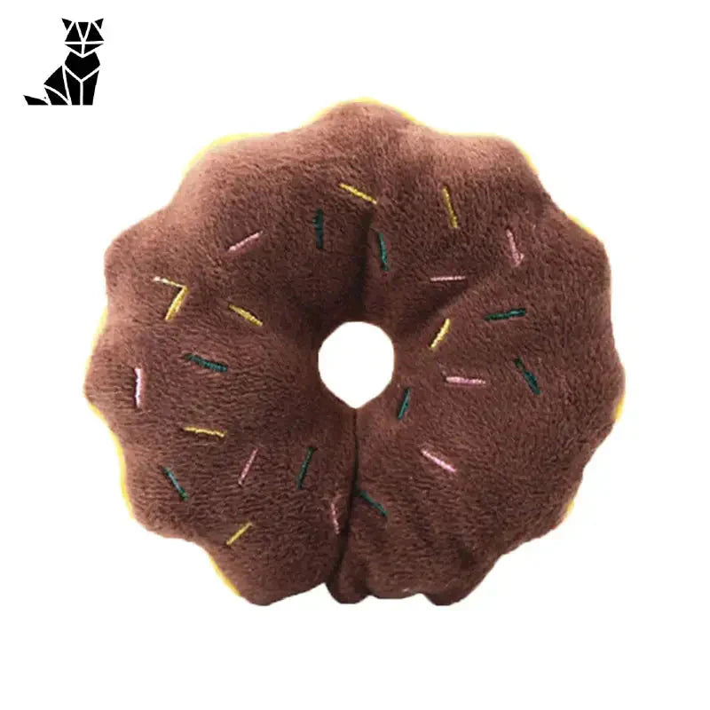 Jouet donut avec sprinkles - Jouet pour chien Tournesol en peluche - jouet pour chien