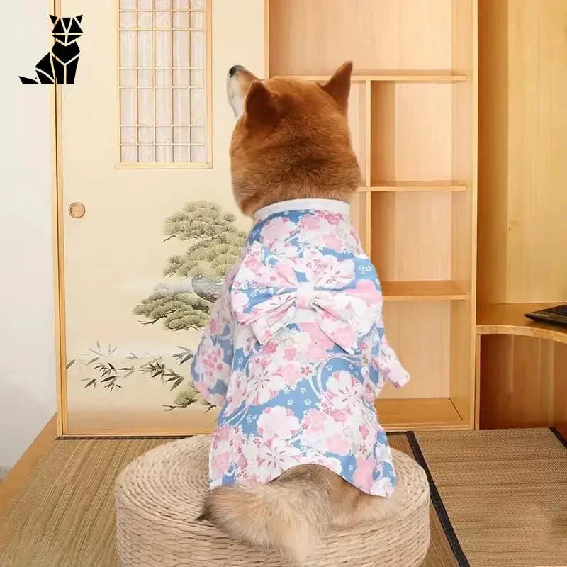 Robe japonaise de style kimono pour chien de Clothes for Dogs and Cats : Style Japonais Chiens Moyens