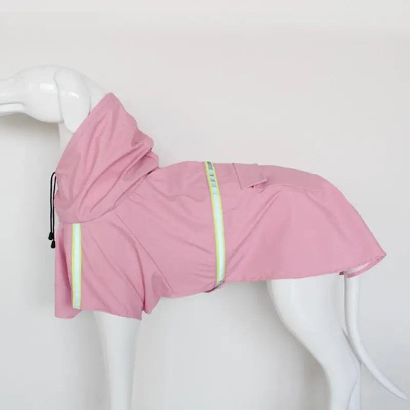 Imperméable chic pour chiens offrant une protection en rose, disponible dans les tailles S-5XL