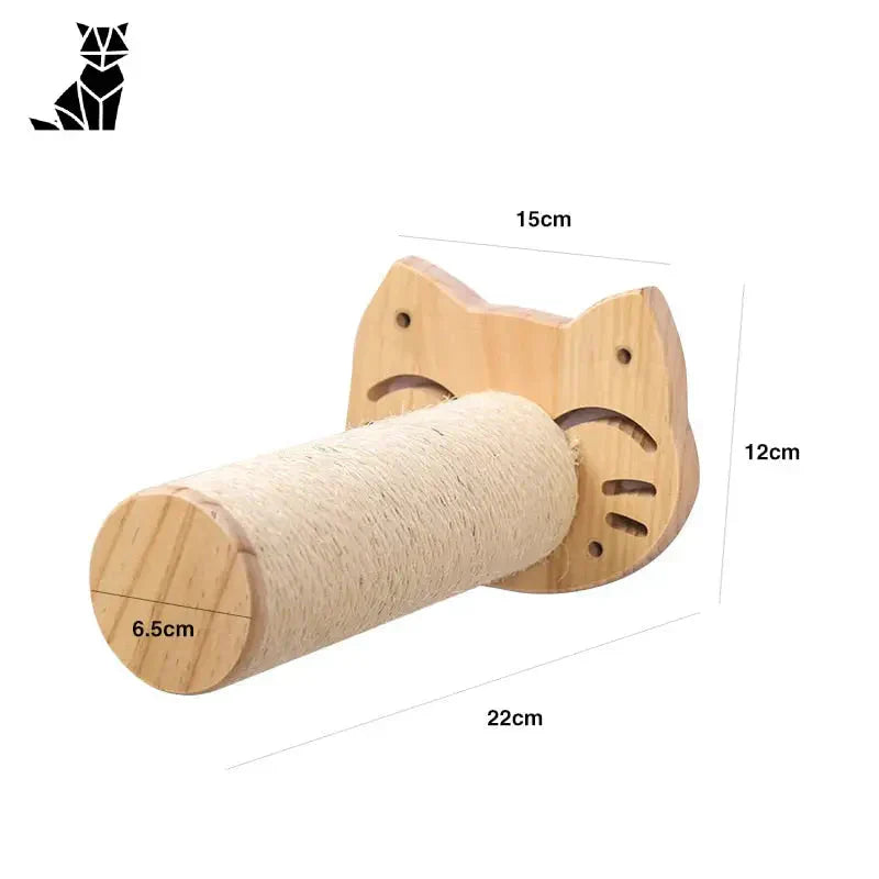 Jouet pour chat en bois avec corde sur Mur Escalade - Un espace de jeu vertical unique pour votre chat