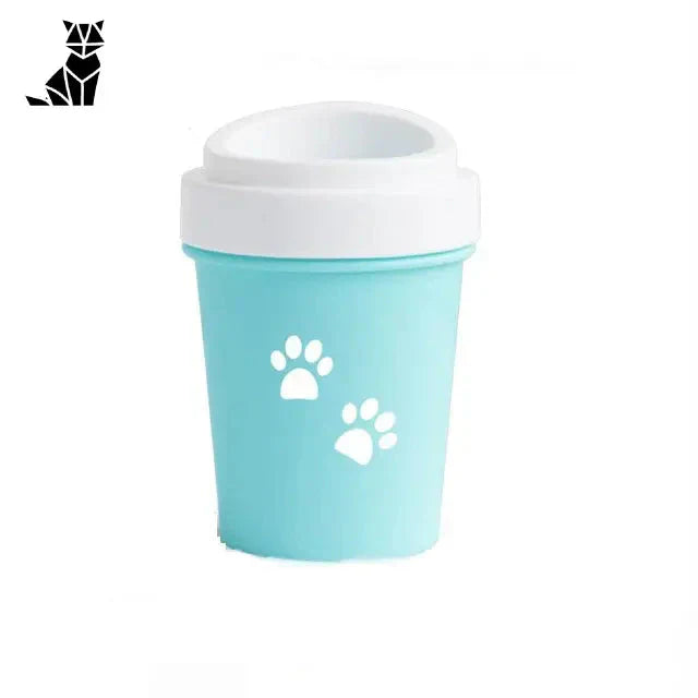 Nettoyeur de pattes de chien en silicone doux avec coupe d’impression de pattes