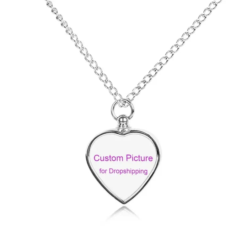 Personnalisez votre propre collier en forme de cœur avec notre Petit Pendentif Souvenir Personnalisé