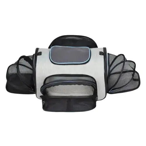 Sac De Transport Chat Spécialement Conçu Pour Les Voyages En Avion - Gris Transparent Background