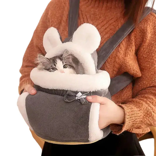 Ventileret transporttaske til katte og hunde