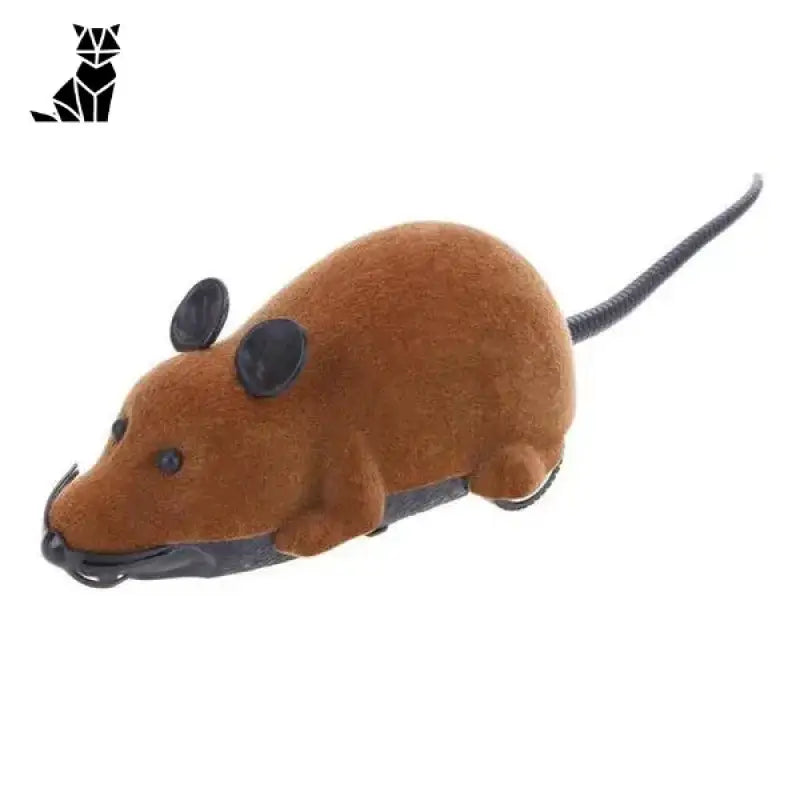 Souris Télécommandée: Le Joujou Interactif Parfait Pour Votre Chat! Marron