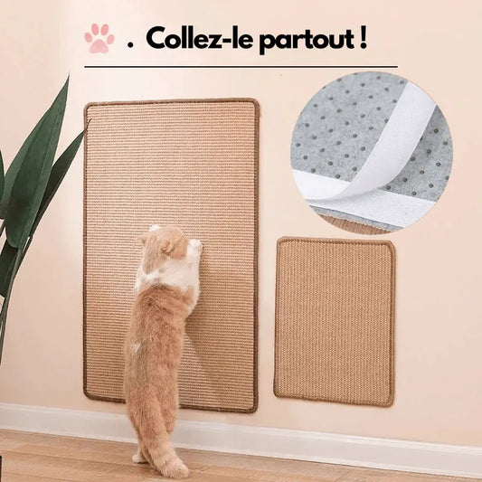 Tapis à gratter de luxe : Chat sur ses pattes arrières
