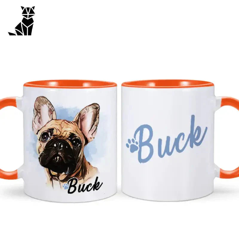 Cadeau personnalisé : Deux mugs avec photo de chien - idéal pour un cadeau unique et personnel