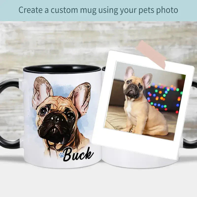 Touche personnelle votre animal : Cadeau unique - Mug personnalisé avec photo