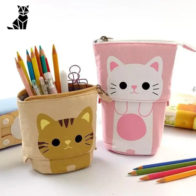 Trousse Chat Kawaii: Ajoutez Une Touche Féline à Votre école!