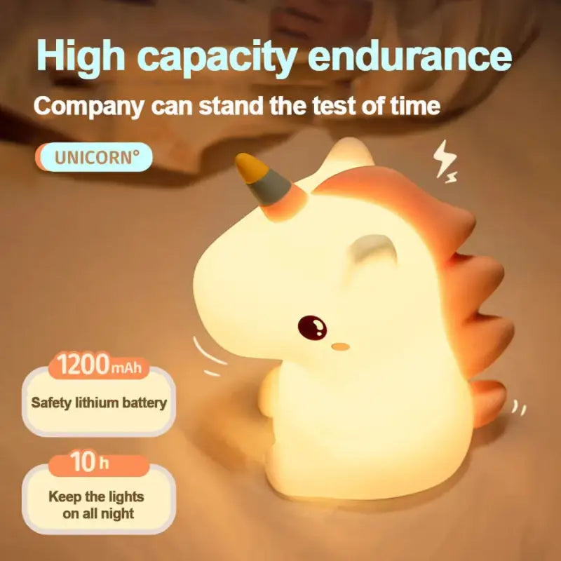 Mignonne veilleuse LED : Adorable licorne Veilleuse illuminée pour une lumière douce et douillette au coucher